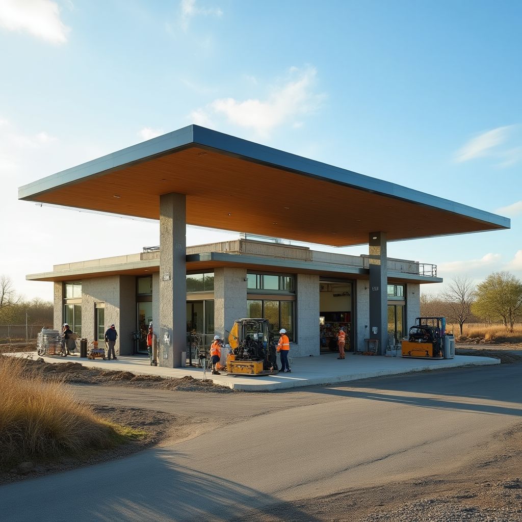 Proceso de construcción de una nueva estación sostenible