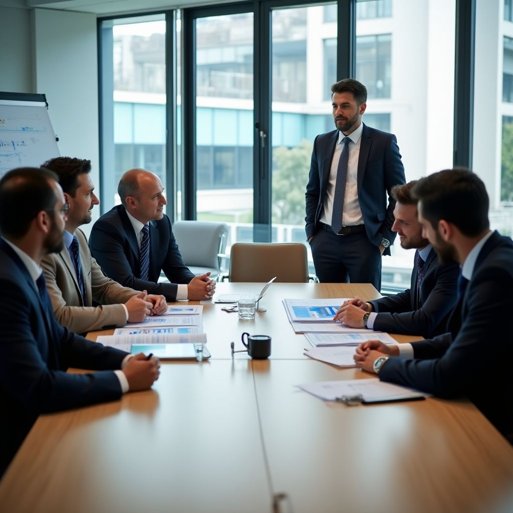 Reunión con inversores y operadores