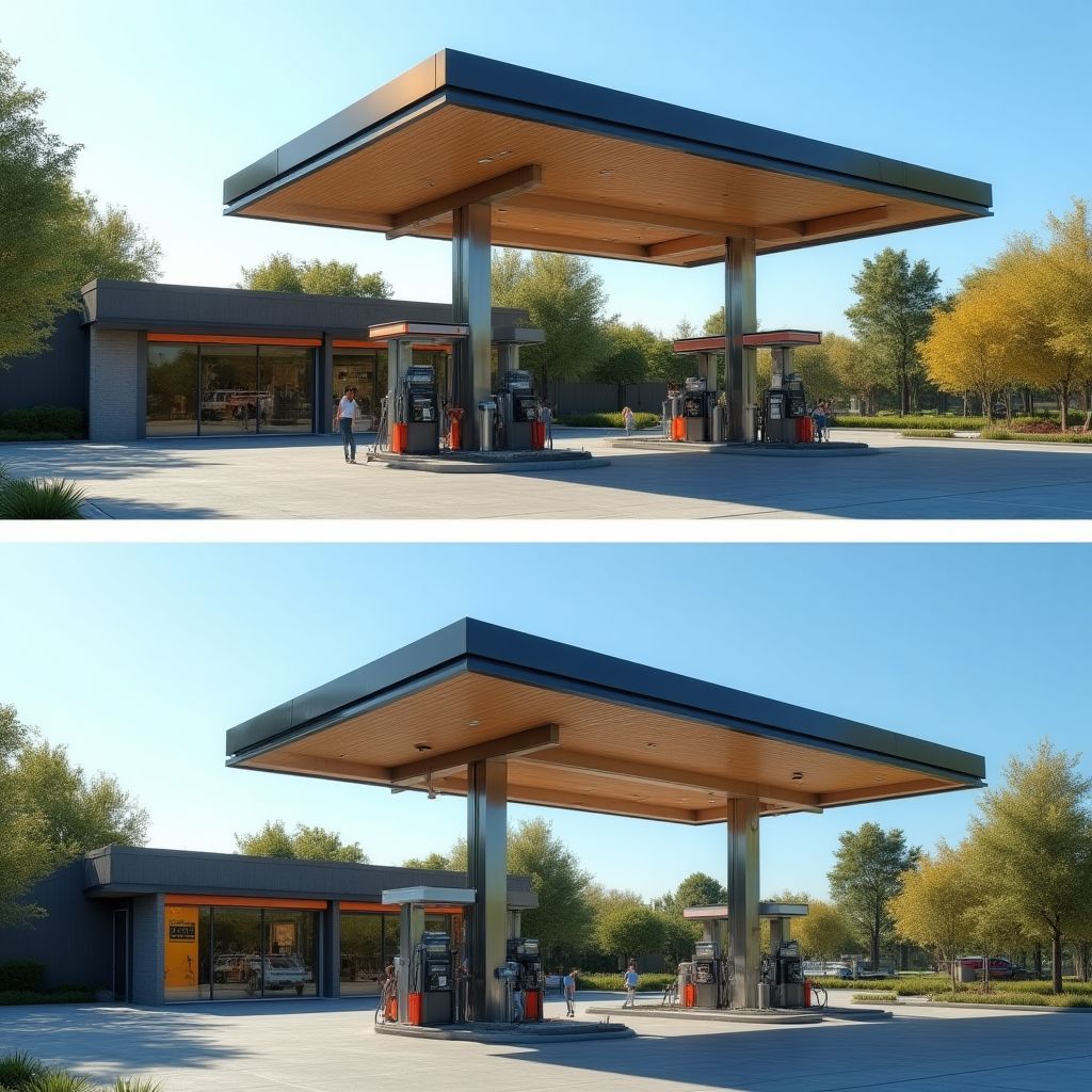 Proyecto de modernización de estación de servicio